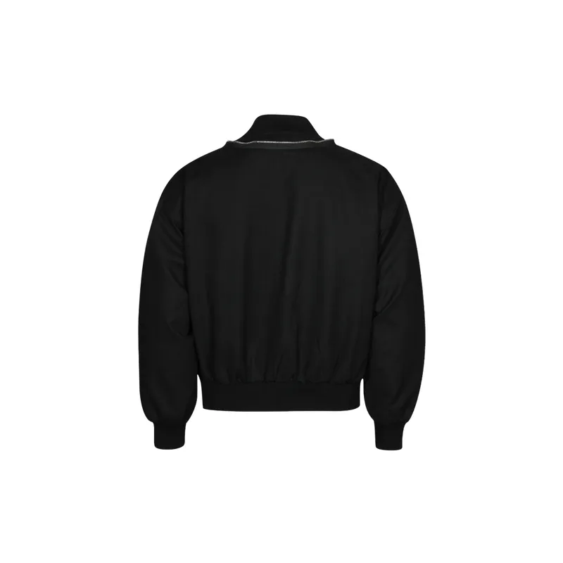 Loose Casual Cotton Blended Fabric Jacket-1