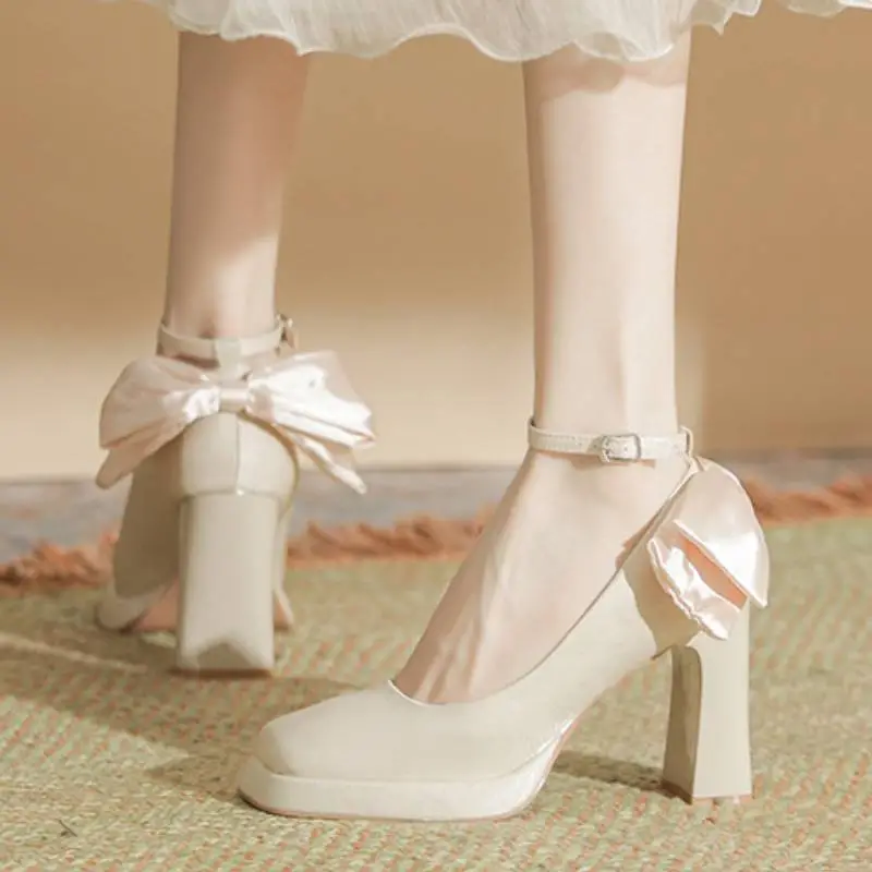 Simple Waterproof Mary Jane Shoes-5