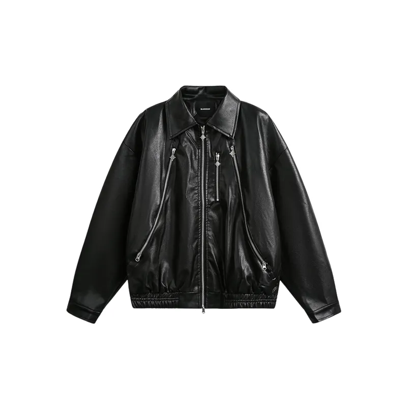 Cool Long Sleeve PU Jacket-2