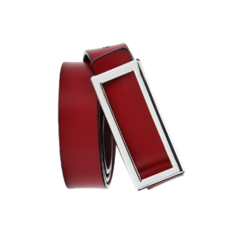 Simple Plain Leather Belt Women-1