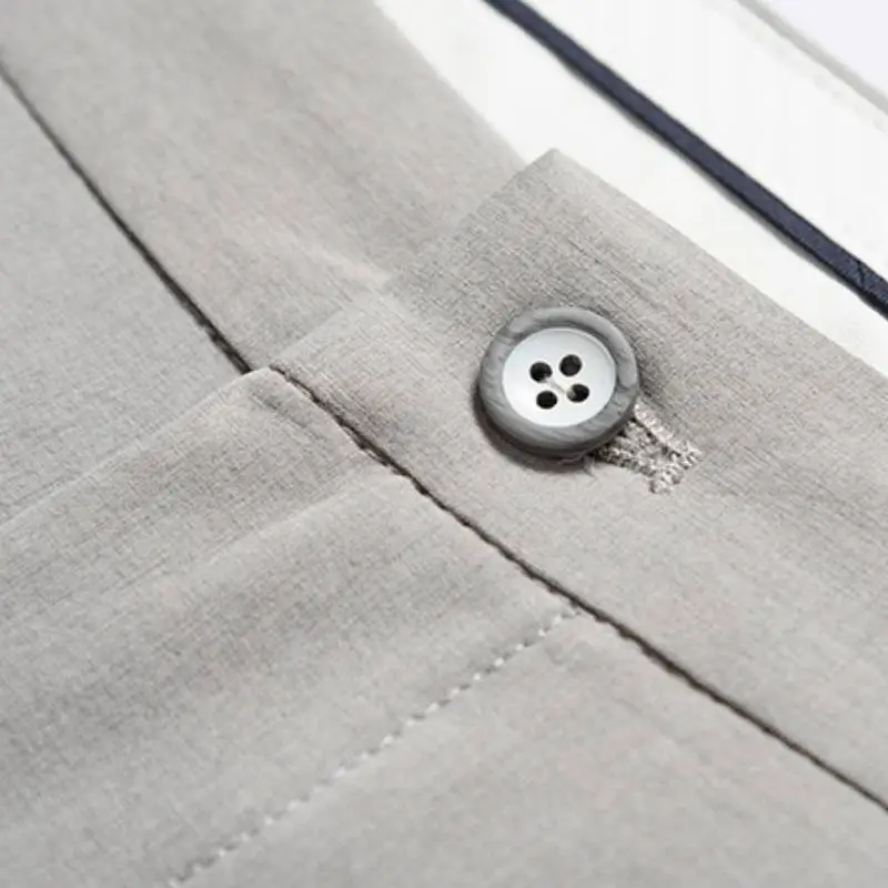 Casual Business Blended Synthetic Fabrics Suit Trousers-5