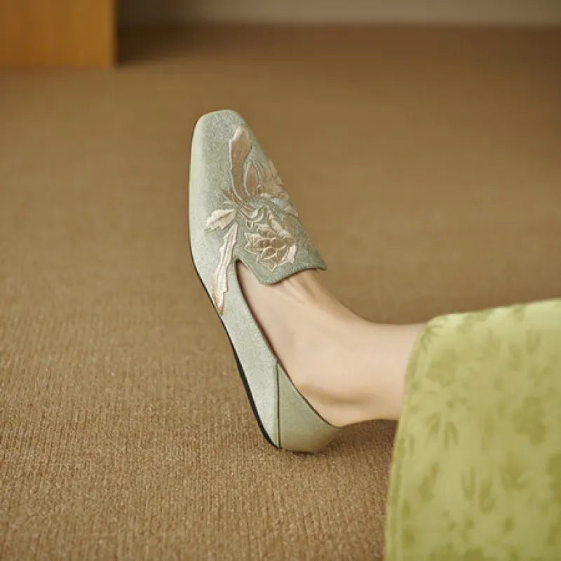 Retro Embroidery Women'S Casual Shoes-2