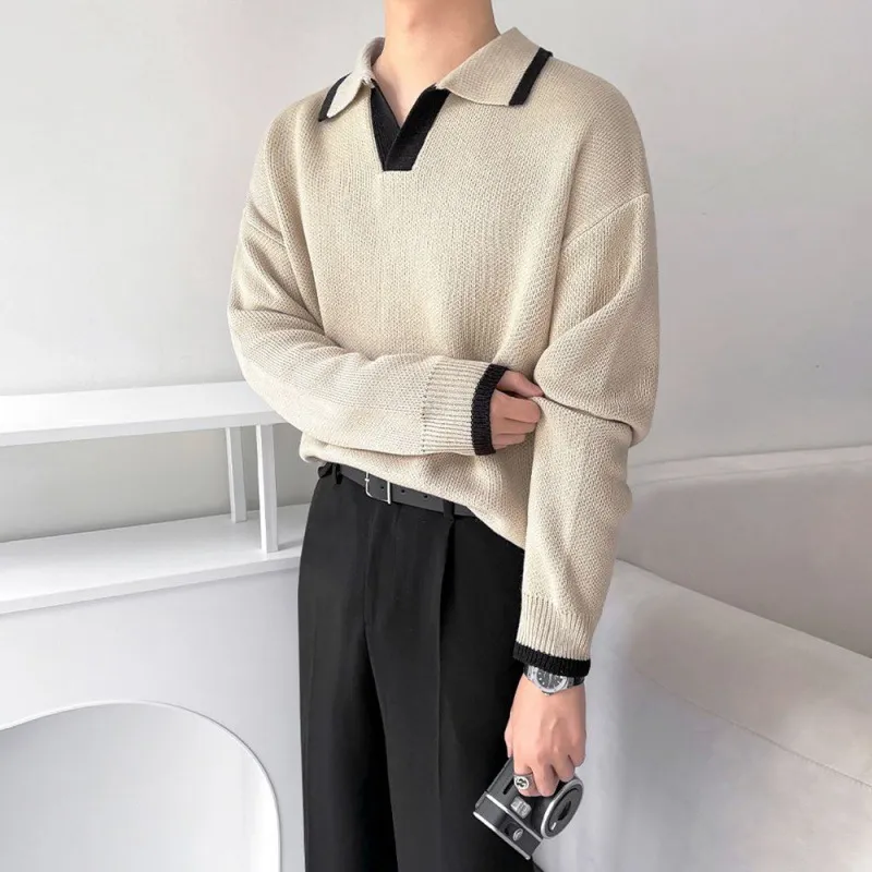 Contrast Color Fashionable Rayon Polo-10
