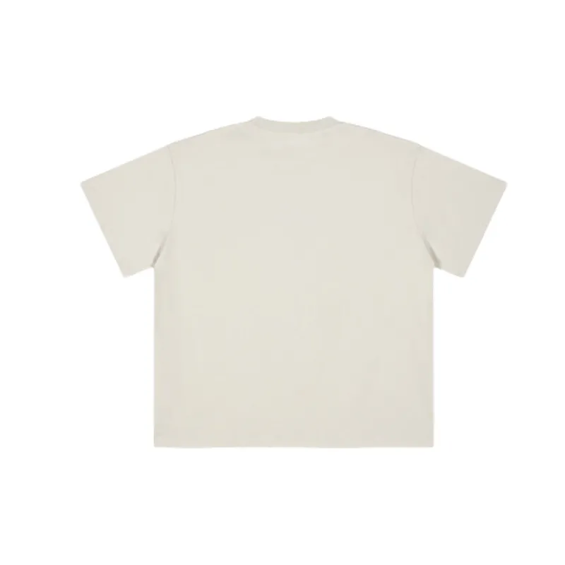 Retro Loose 100% Cotton T Shirt-1
