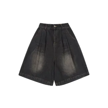 Retro Loose Loose Cotton Casual Shorts