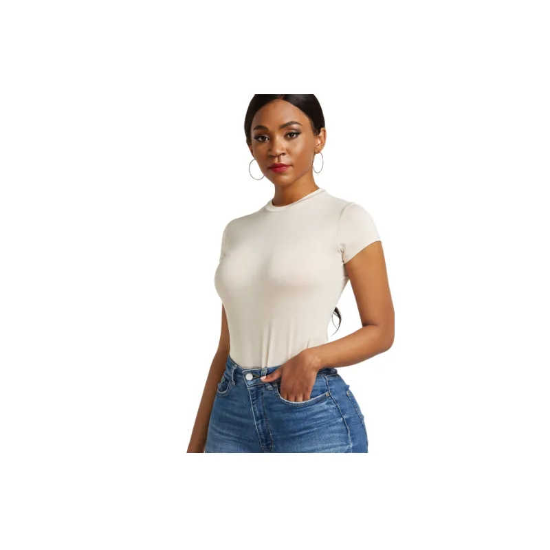 Sexy Plain Polyester Bodysuit Women-8