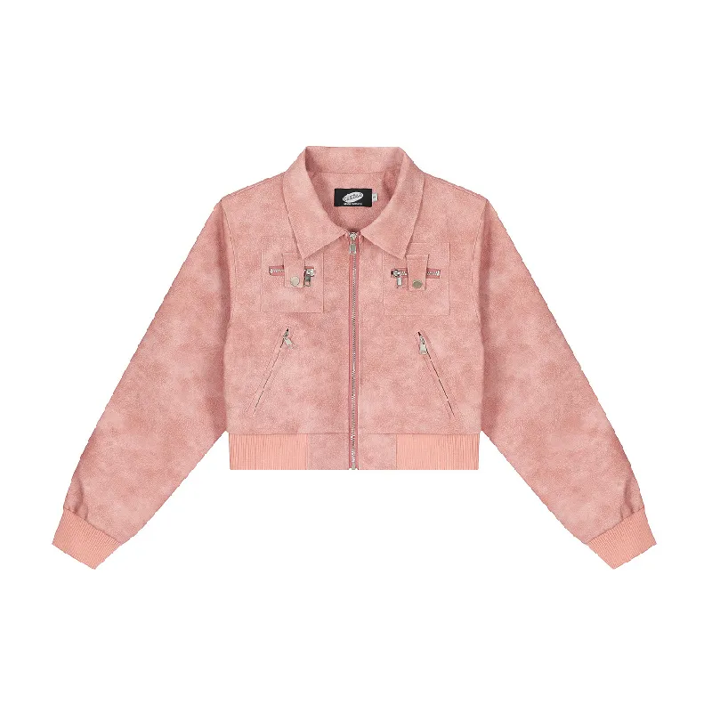Retro Zipper Jacket Women-0