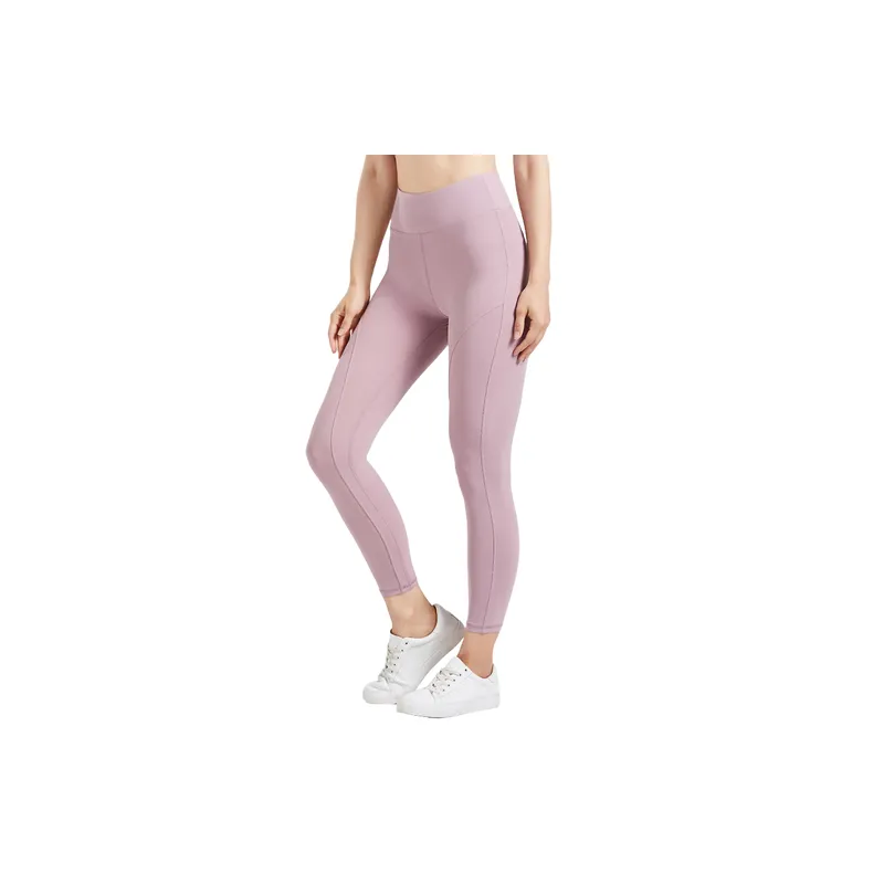 Casual Plain Nylon Leggings-2