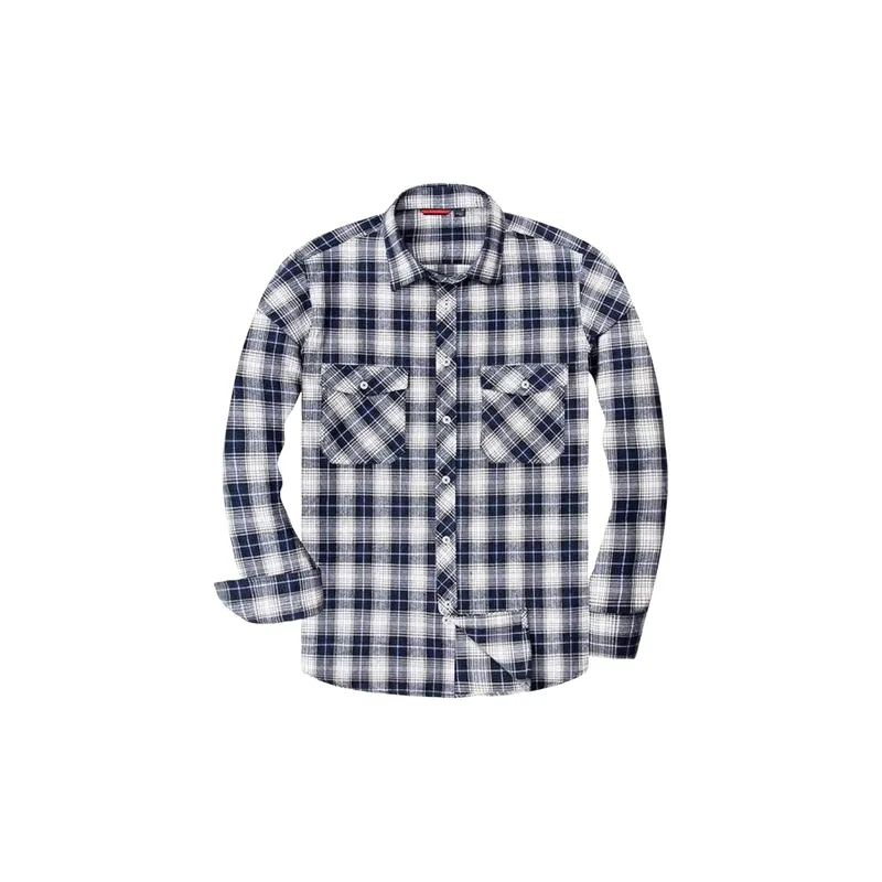 Basics Simple Flannel Shirt-5