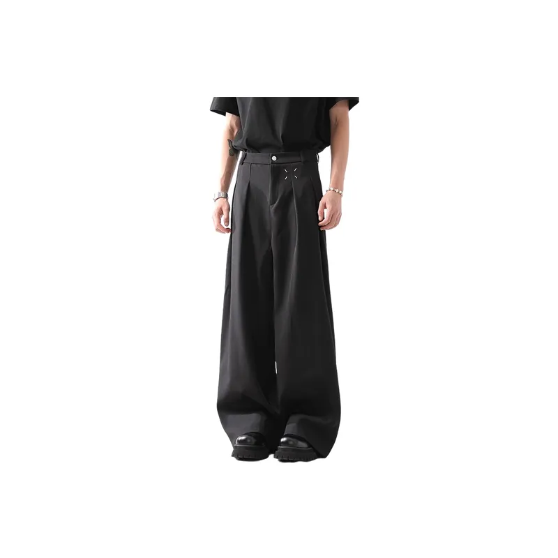 Trendy Loose Casual Suit Trousers-2