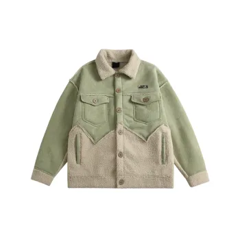 Vintage Colorblock Quilted Jacket