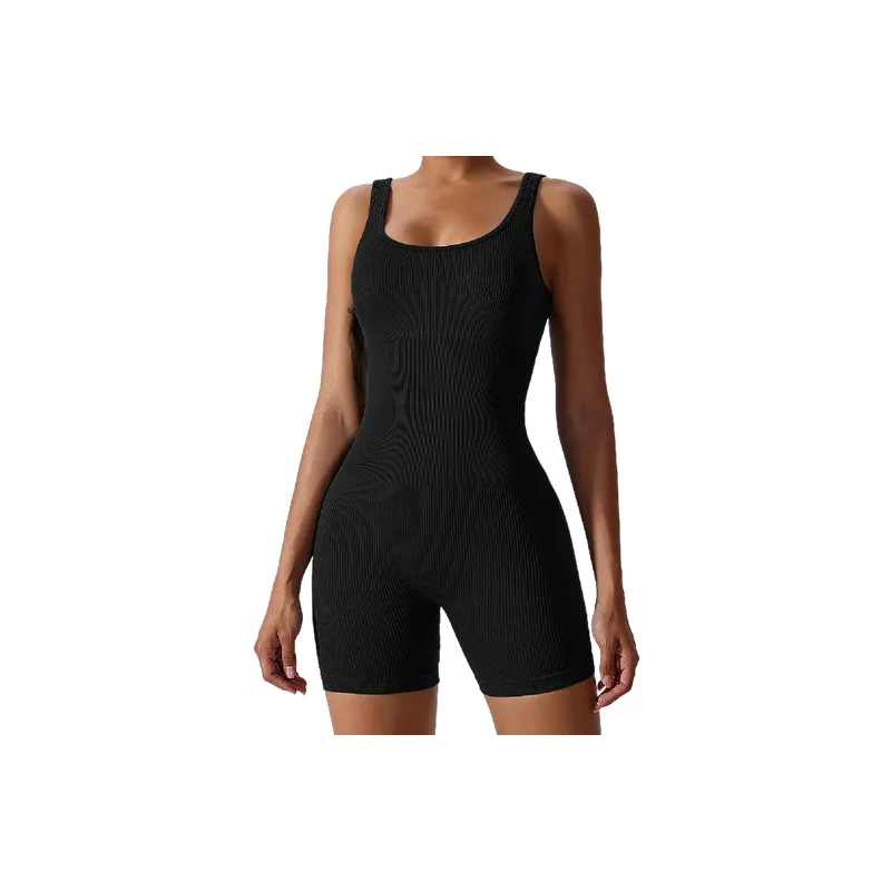 Basics Casual Nylon Spandex Blend Bodysuit Women-10