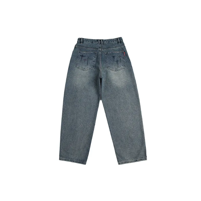 Fashionable Loose Jeans-1