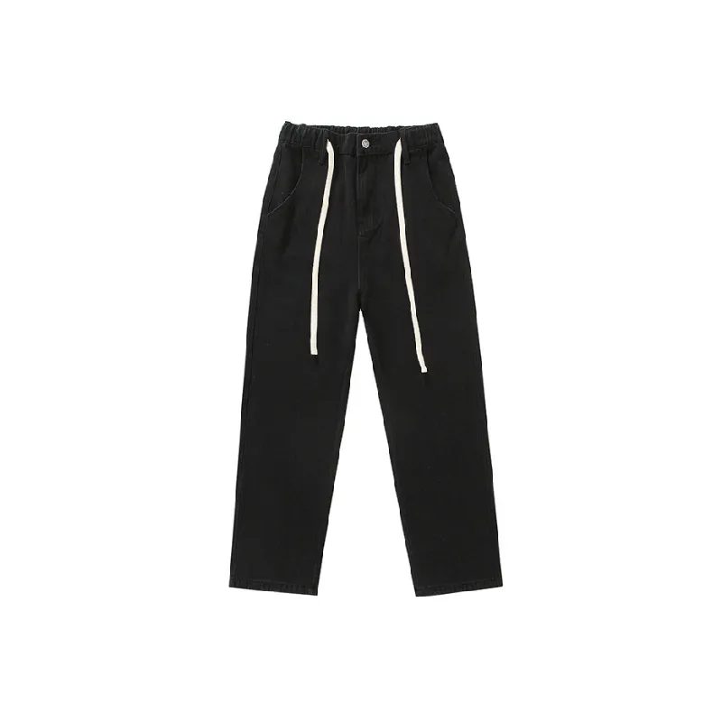 Straight Leg Casual Jeans-8