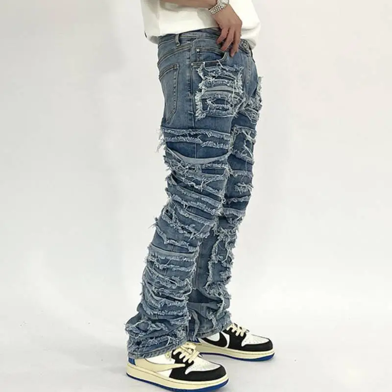 Fashionable Straight Leg Jeans-1