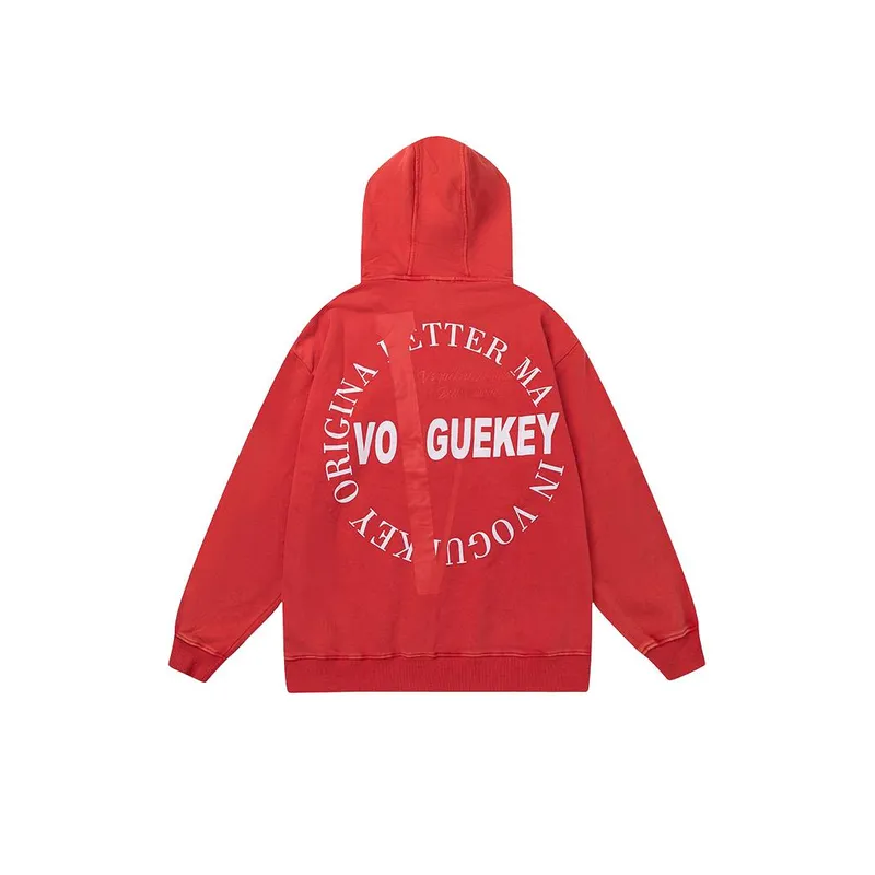 New Loose Terry High Street Hooded Pullover Vests-1
