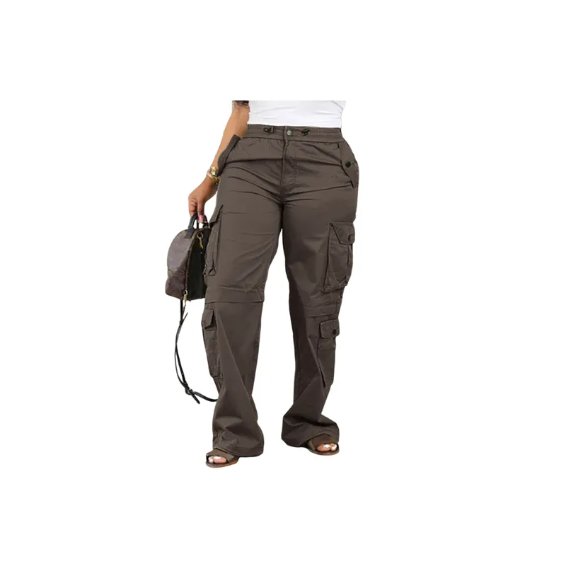 Fashionable Simple Cargo Pants-0