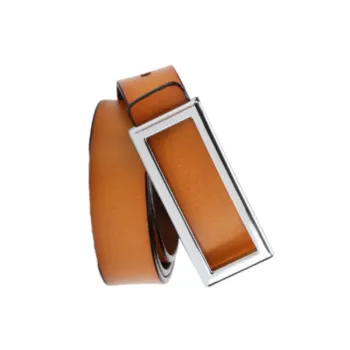 Simple Plain Leather Belt Women