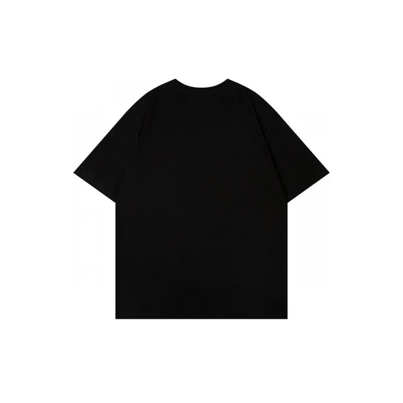 Retro Letter Half Sleeved T Shirt-1