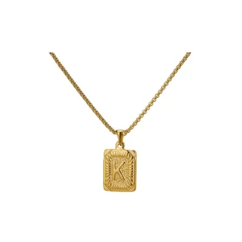 Stainless Steel Letter Necklace
