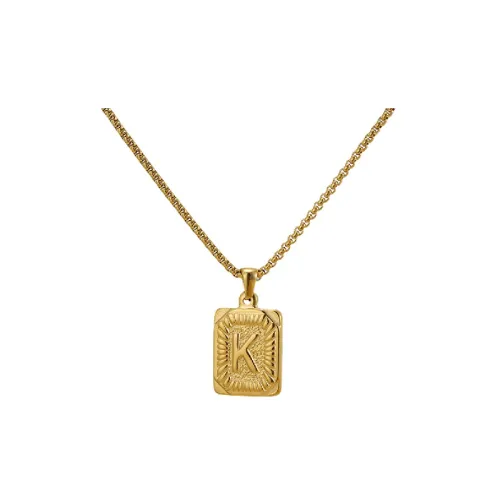 Stainless Steel Letter Necklace