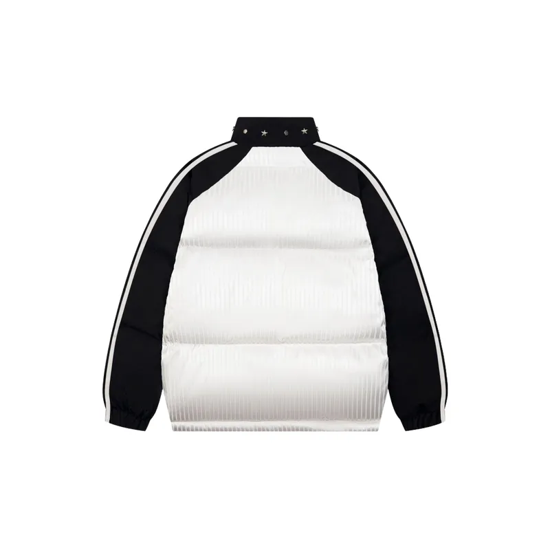 Warming Loose Blended Synthetic Fabrics Quilted Jacket-3