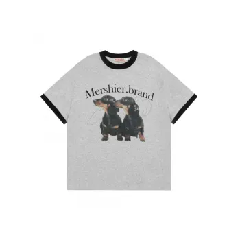 Loose Dachshund Print T Shirt