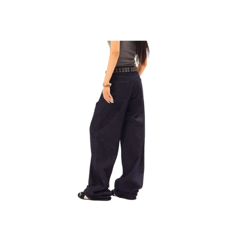 Retro Loose Cotton Blended Fabric Casual Pants-3