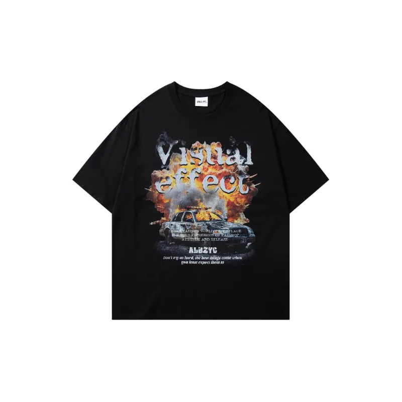Fashion Casual Cotton T Shirt Unisex-0