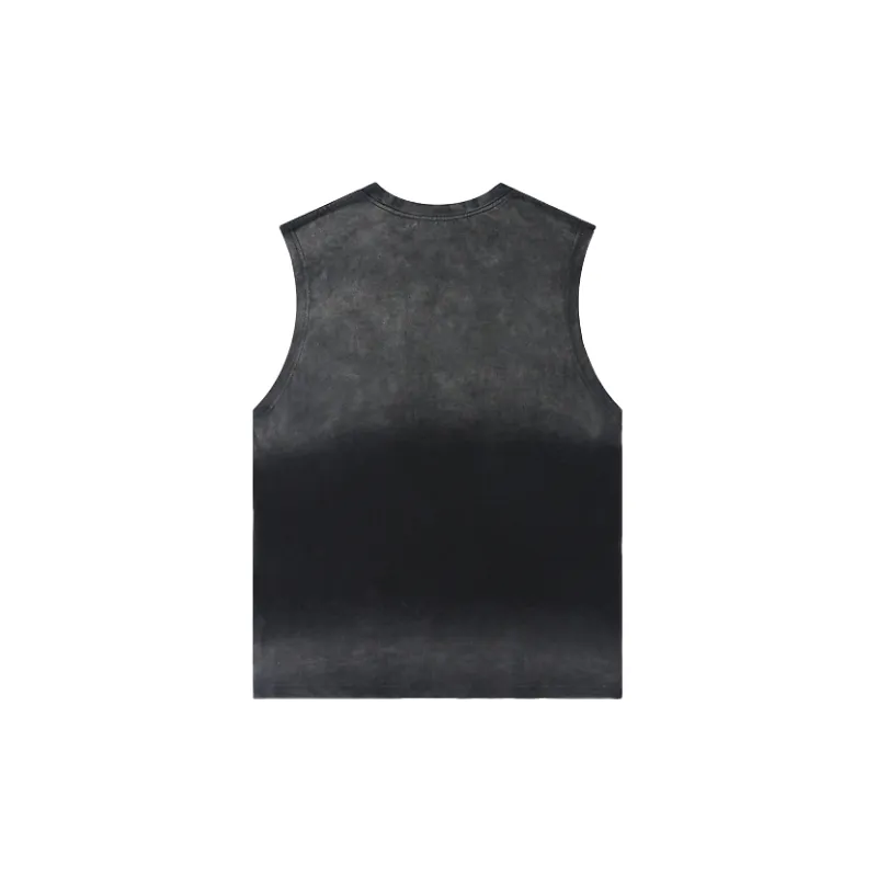 Fashionable Ombre 100% Cotton Vest-5