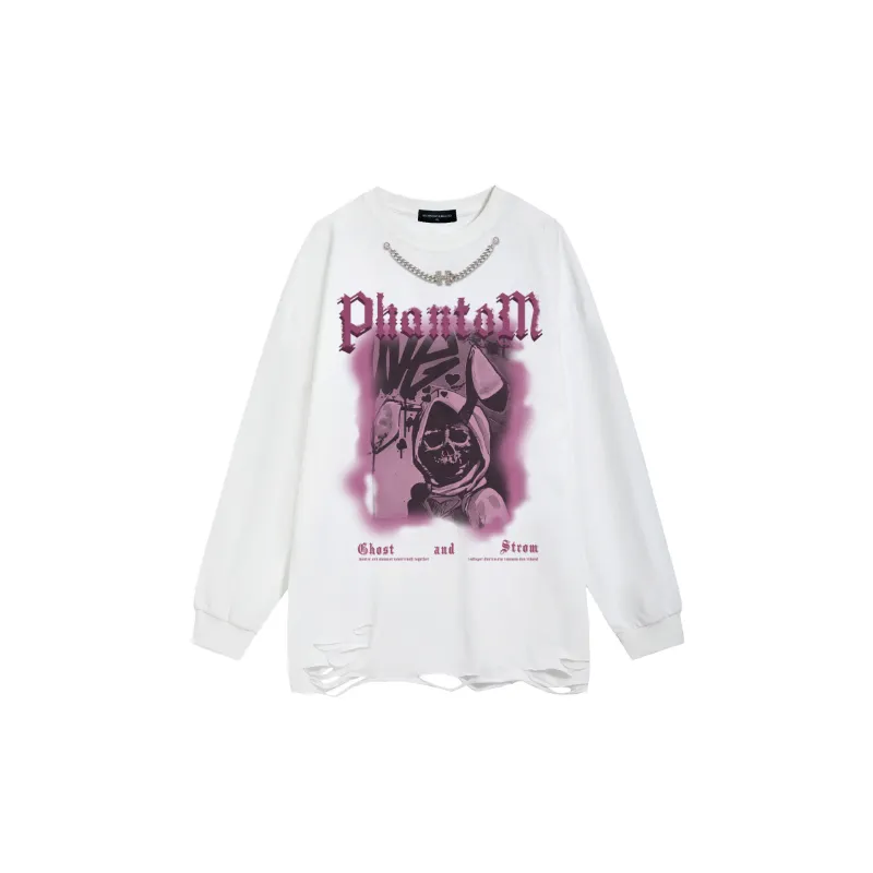 Retro Loose Long Sleeve Sweatshirt-4