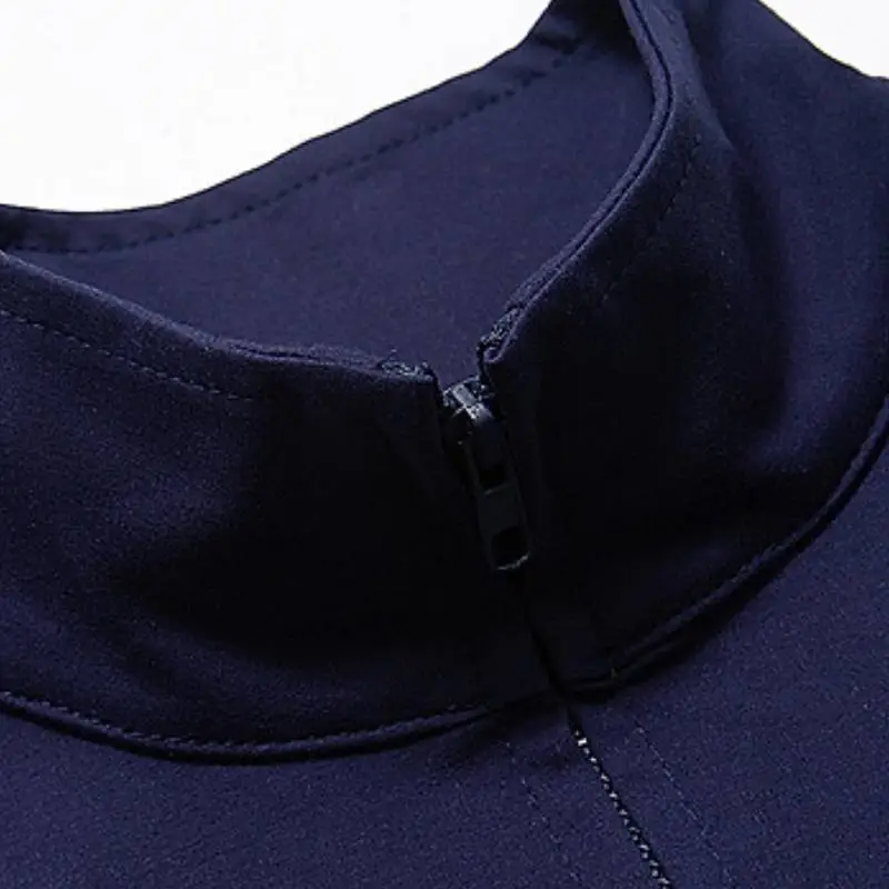 Simple Zipper Sweatshirt Women-8