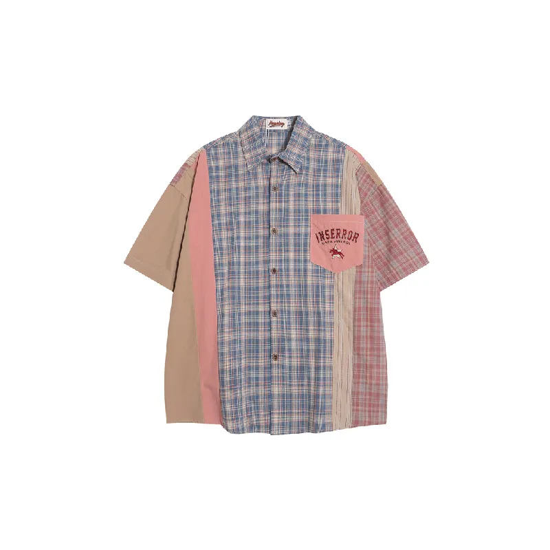Casual Loose Blended Synthetic Fabrics Shirt Unisex