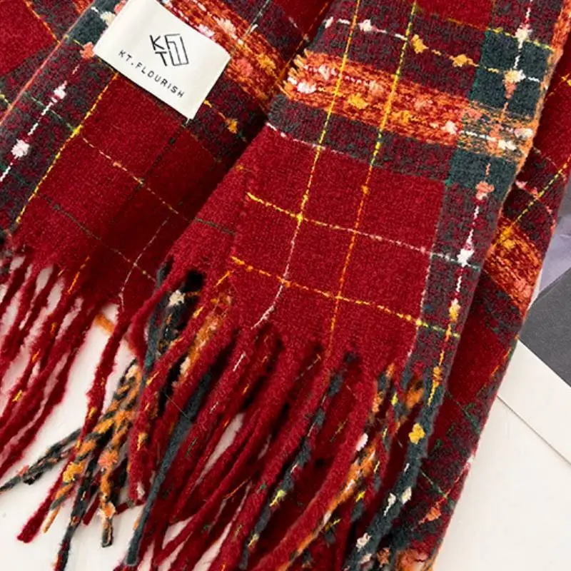 Simple Warm Knit Scarf-2