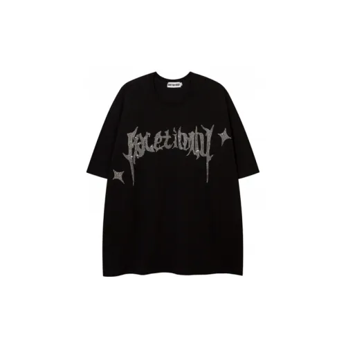 Loose Gothic Letter Couple T Shirt