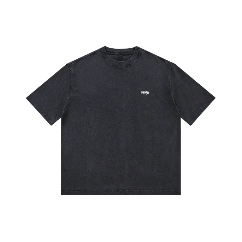 Casual Plain 100% Cotton T Shirt-3