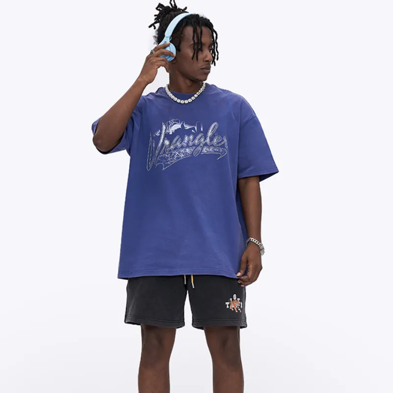 Retro Loose 100% Cotton T Shirt-2