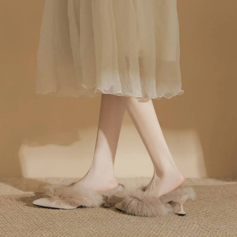 Basics Raw Hem High Heels-4