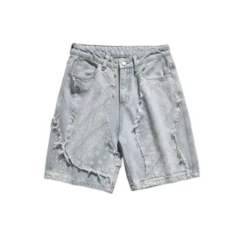 Hip Hop Casual Vintage Ripped Denim Shorts