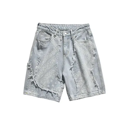 Hip-Hop Casual Vintage Ripped Denim Shorts