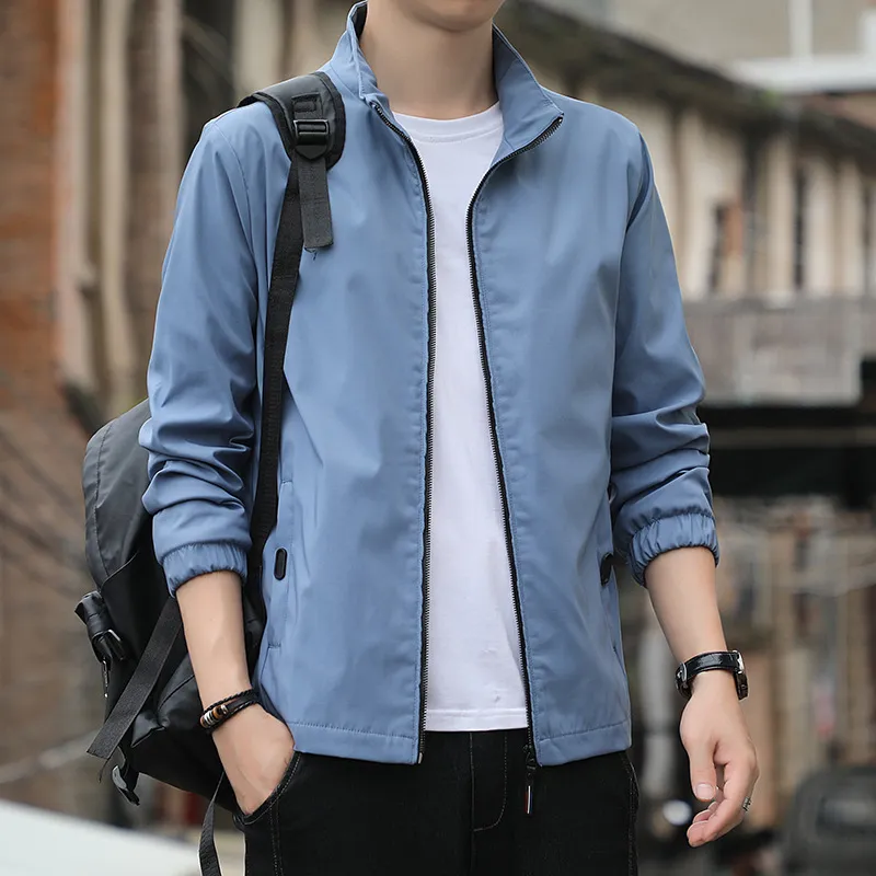 Casual Simple Blended Synthetic Fabrics Jacket-7