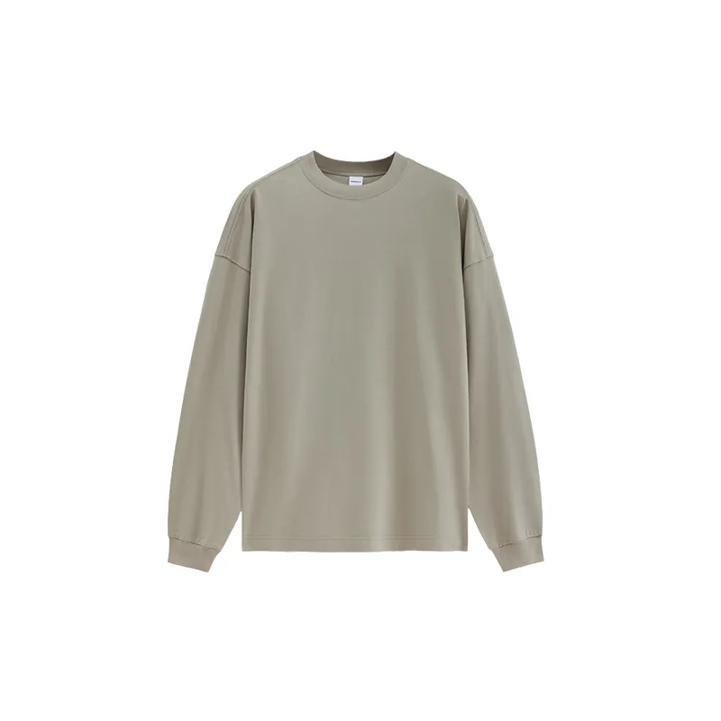 Plain Loose Cotton Blended Fabric T Shirt-6