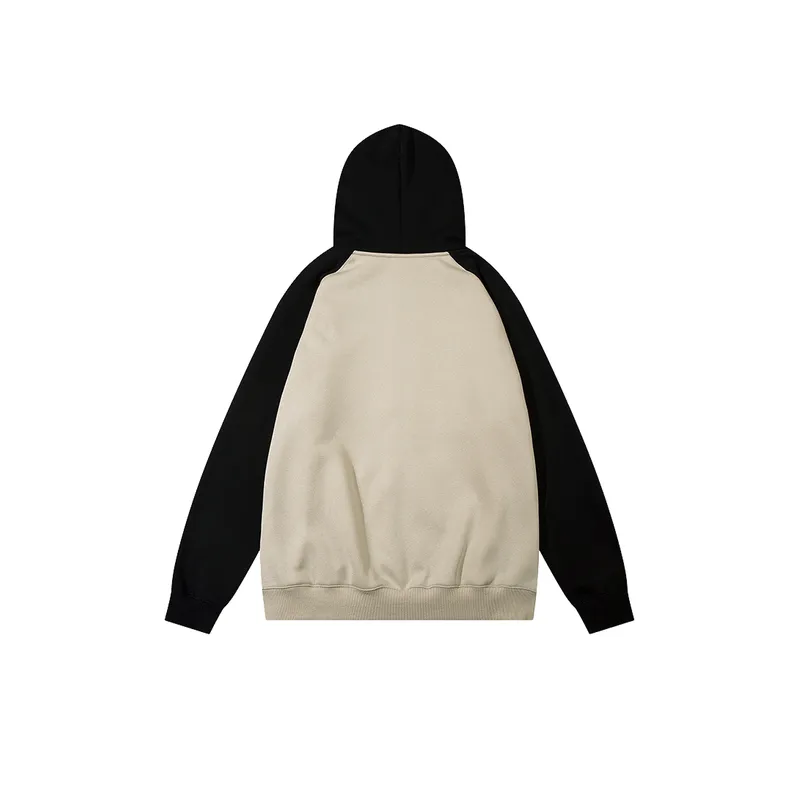 New High Street Trendy Abstract Figures Loose Fit and Versatile Hoodie-3