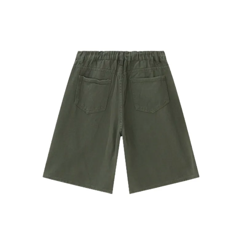 Simple Loose Denim Shorts Unisex-1