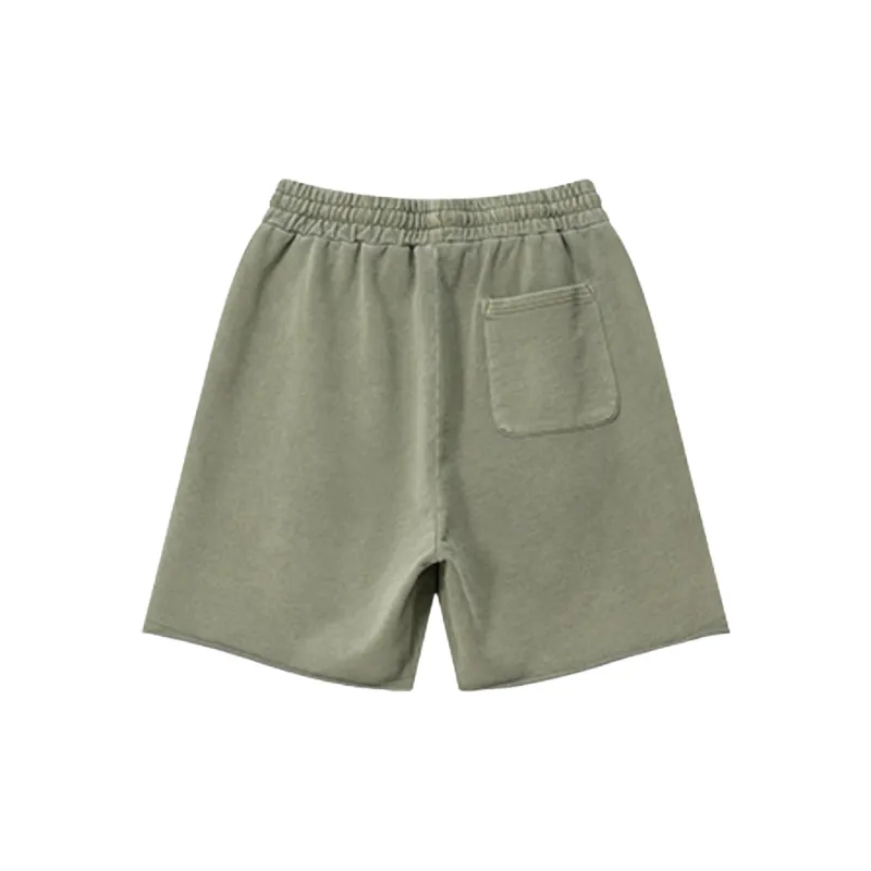 Fashionable Plain Cotton Casual Shorts-5