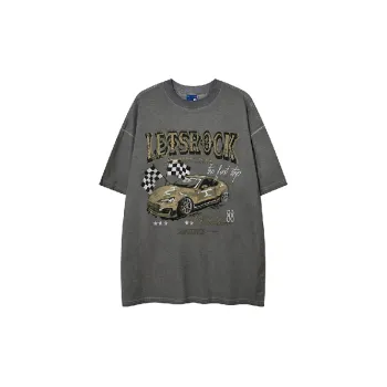 Cartoon Washed 100% Cotton T Shirt