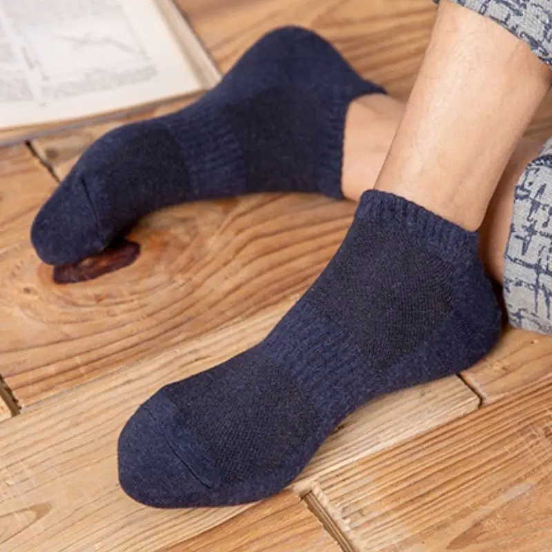 Breathable Retro 100% Cotton Socks-4
