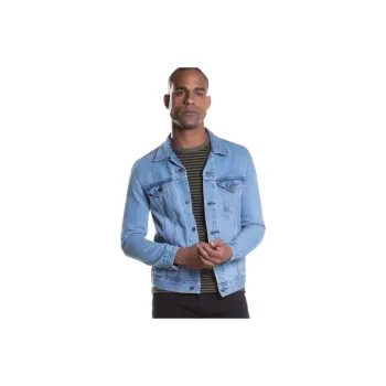 Casual Plain Denim Jacket Man
