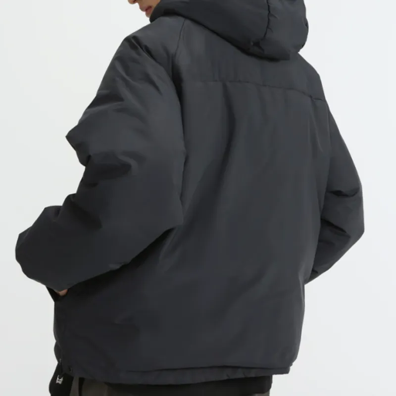 Casual Loose White Duck Down Jacket-3