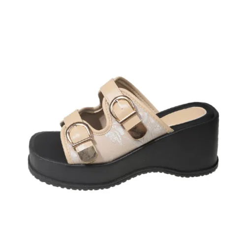 JOSINY Beach Sandals Womens Ecru